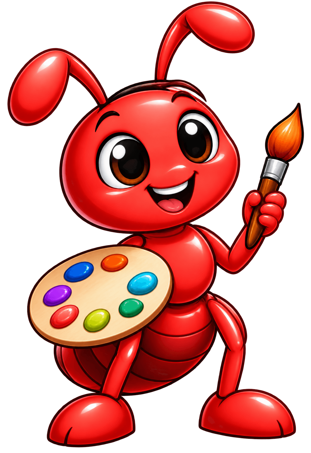 Artist ant mascot